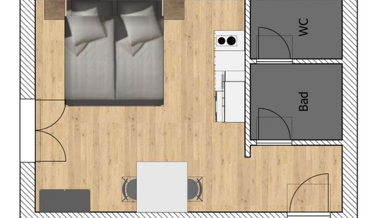 Grundriss Studio Trefflingfall Grundriss Studio Trefflingfall
